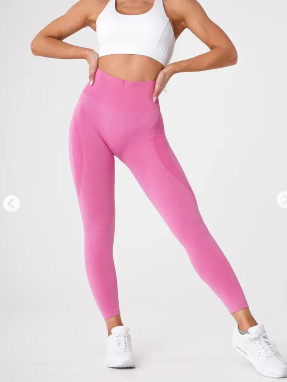 NVGTN Bubble Gum Pink Contour Seamless Leggings Size S - Picture 2 of 8